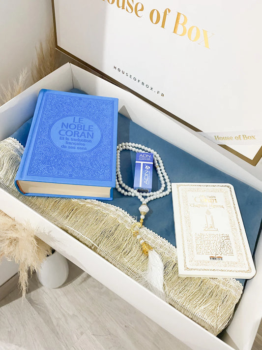 Coffret luxe bleu jean