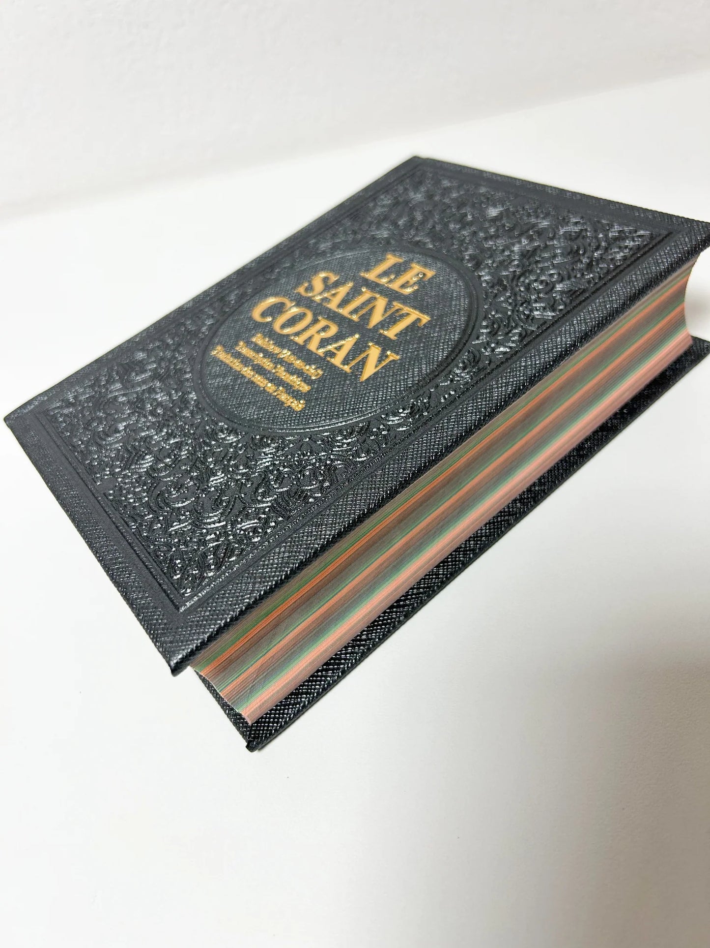 Coran arabe français phonétique gris anthracite